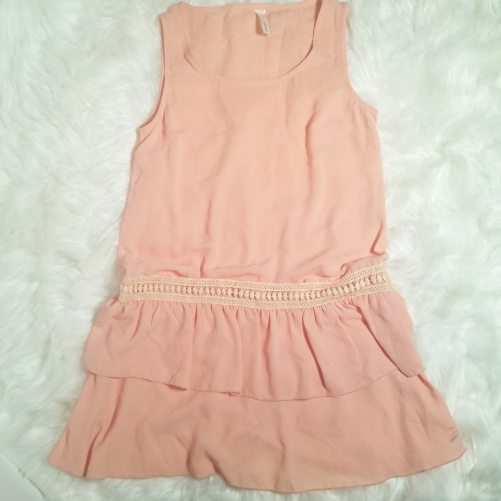 Estam Tiered Tank Peachy Pink S